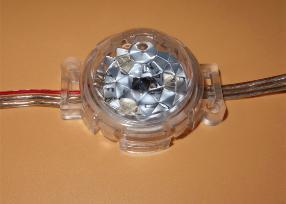 IP68 DC 24V 40mm LED Rgb Smart Pixel Lamp Dengan Penutup Crystal Transparan