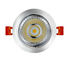 Silver Recessed Adjustable Downlight, Cree Cob LED Downlight Dengan Perumahan Aluminium