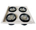 Empat Head SAA COB Grille LED Ceiling Downlight 60W / 80W / 120W Dengan Reflektor