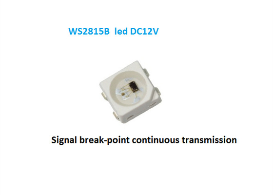 DC12V WS2815B SMD5050 RGB LED Pixel Chips Dibangun di IC Breakpoint Sumber cahaya yang dapat dihubungi