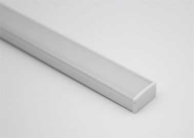 17 * 07mm LED Aluminium Profile Lighting Diffuser Untuk Fleksibel High Power LED Bar