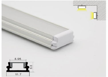 Wind Resistance LED Profil Aluminium 11 X 7mm Profil LED Linier Untuk Plafon / Dinding