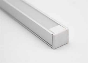 Ukuran 16 X 12mm Anodized Profil Aluminium LED, Linear Led Strip Light Mounting Channel