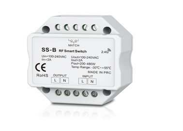 AC Triac RF Smart LED Light Controller Beralih 30m Remote Distance Dengan Relay Output