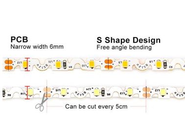 Lampu Strip LED Fleksibel IP30 3528 12V 300 LED S Bentuk Untuk Surat Tanda Saluran