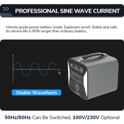 500w 110v Solar Power Supply Generator Untuk Memancing Multi Fungsi