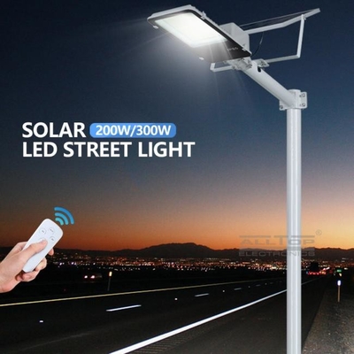 200w IP65 SMD LED Solar Street Light Tahan Air Induksi Remote Control