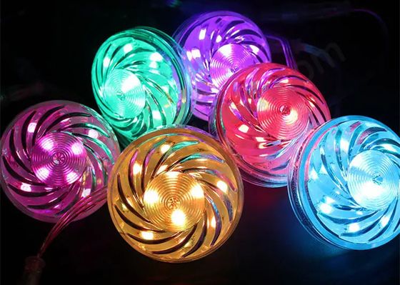 24v RGB WS2811/UCS1903 LED Amusement Light Pixel Light Cabochon LED 60mm 18 Leds
