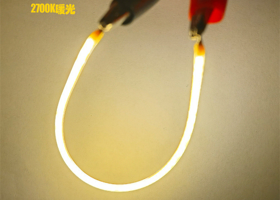 3VDC LED Filament Fleksibel 255mm 260mm 180 Chip 2200K Cahaya Kuning 300mA CRI 83