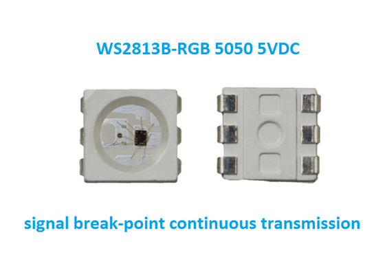Ws2813 RGB 5050 SMd 5V Led CHip 5V Tegangan Kerja Sinyal Break-Point Transmisi Kontinyu LED