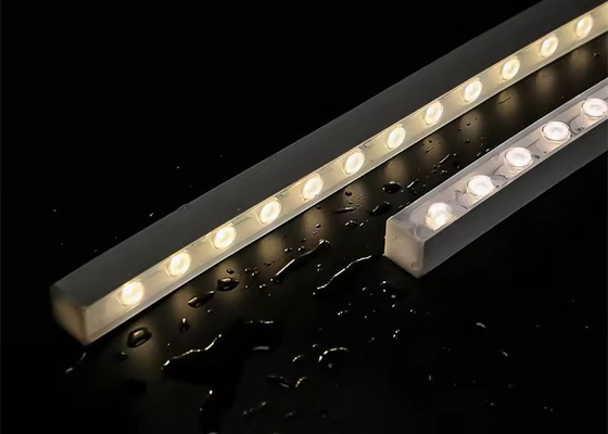Lensa optik linier LED fleksibel 16*16 MM DC24V IP65 Waterproof Wall Washer Light