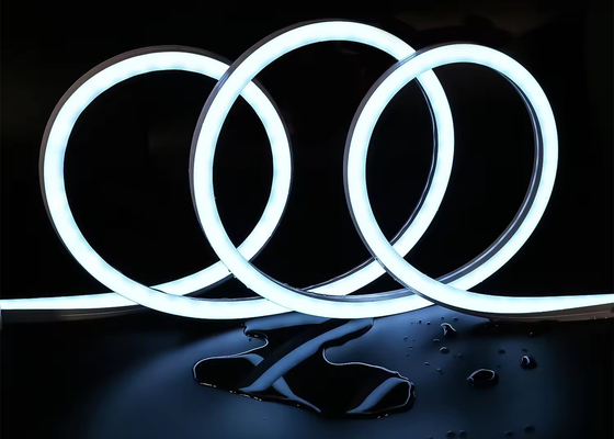 Custom RGBW LED Neon Strip Sign Flex Lampu DMX Sinyal 24V IP67 Waterproof untuk Dekorasi Indoor dan Outdoor 1616mm