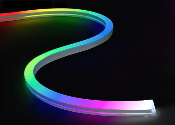 Custom RGBW LED Neon Strip Sign Flex Lampu DMX Sinyal 24V IP67 Waterproof untuk Dekorasi Indoor dan Outdoor 1616mm