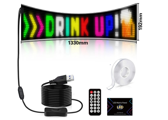 Remote Control RGB Programmable Display, Toko Jendela Iklan LED Soft Display