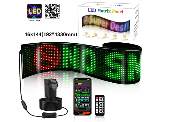 Remote Control RGB Programmable Display, Toko Jendela Iklan LED Soft Display