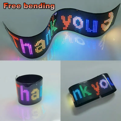 Periklanan Menggulung LED Car Sign Board Programmable App Control Luar ruangan Full Color LED Sign