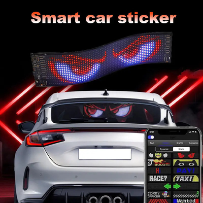 Periklanan Menggulung LED Car Sign Board Programmable App Control Luar ruangan Full Color LED Sign