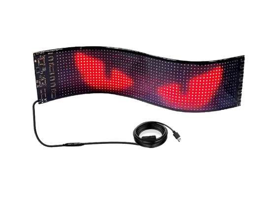 Truck Devil Eye LED Screen Car Light Truck Dynamic LED Light Smart Car Sticker Panel LED yang dapat diprogram untuk kaca depan truk