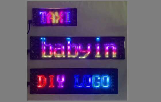 DIY Led Taxi Window Display Led Screen Untuk Iklan Mobil Desain yang dapat disesuaikan Untuk JDM,Iklan Mobil