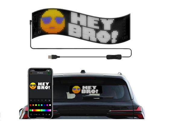 DIY Led Taxi Window Display Led Screen Untuk Iklan Mobil Desain yang dapat disesuaikan Untuk JDM,Iklan Mobil