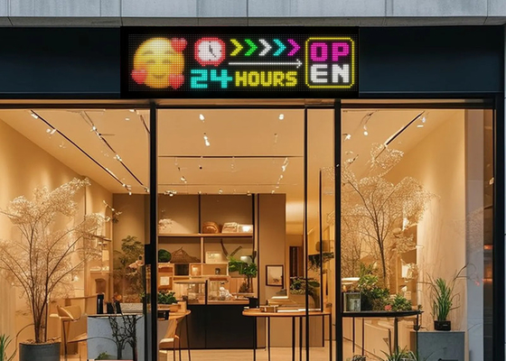 32*128 LED Papan Tanda Iklan Animasi LED Panel Dengan Remote Control Aplikasi