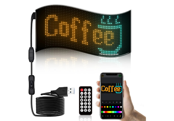 24*48 LED Lampu Fleksibel Lampu Lampu Aplikasi Kontrol Layar Periklanan Mobil IP65 Layar Mobil Definisi Tinggi Warna Penuh