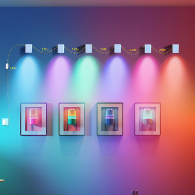 Kontrol Bluetooth Adresable RGBCW Smart Wall Sconces / Eave Lights Untuk Dekorasi Natal