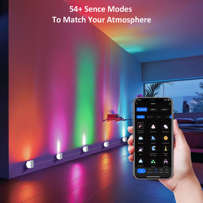 Kontrol Bluetooth Adresable RGBCW Smart Wall Sconces / Eave Lights Untuk Dekorasi Natal