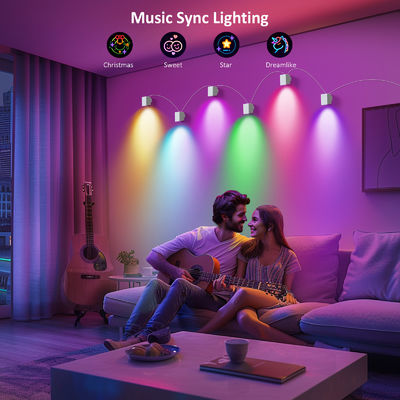 Kontrol Bluetooth Adresable RGBCW Smart Wall Sconces / Eave Lights Untuk Dekorasi Natal