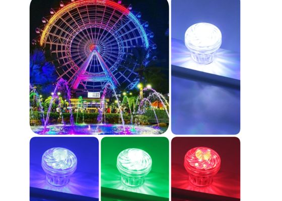 DC24V 360°  60mm Outdoor Waterproof Amusement Turbo Shell Led Cabochon Bulb For Funfair Lighting
