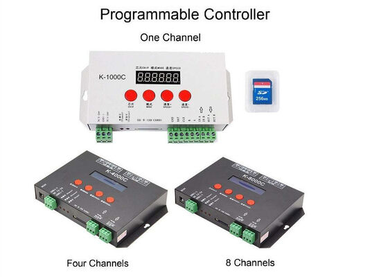 K-8000C Programmable Magic Color Controller Kontrol penuh warna melalui DMX / SPI Dengan fungsi pengkodean built-in untuk kontrol cahaya