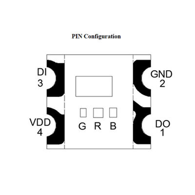 WS2812C Intelligent Control LED Integrated Light Source dengan sudut pandang 180 derajat