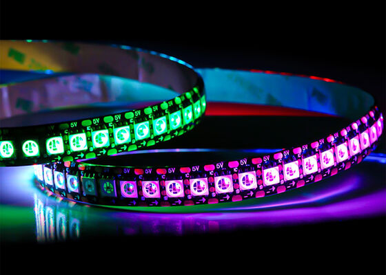 HD107S 5V Full Color Smart Pixel LED Strip 144led SMD5050 RGB Individu Adresable Digital Gaming Light Strip