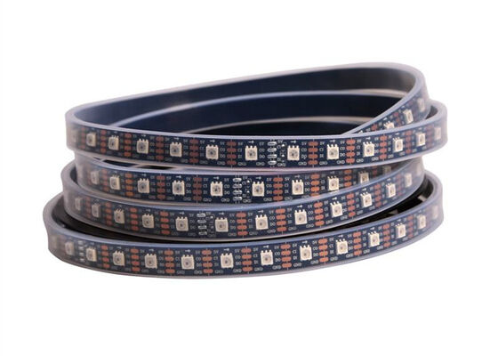 Lampu Strip LED RGB SK9822/APA102/APA102c Tahan Air dalam Jumlah Besar 60 LED/M Lampu Strip Cerdas yang Dapat Dialamatkan Lanskap DC5V